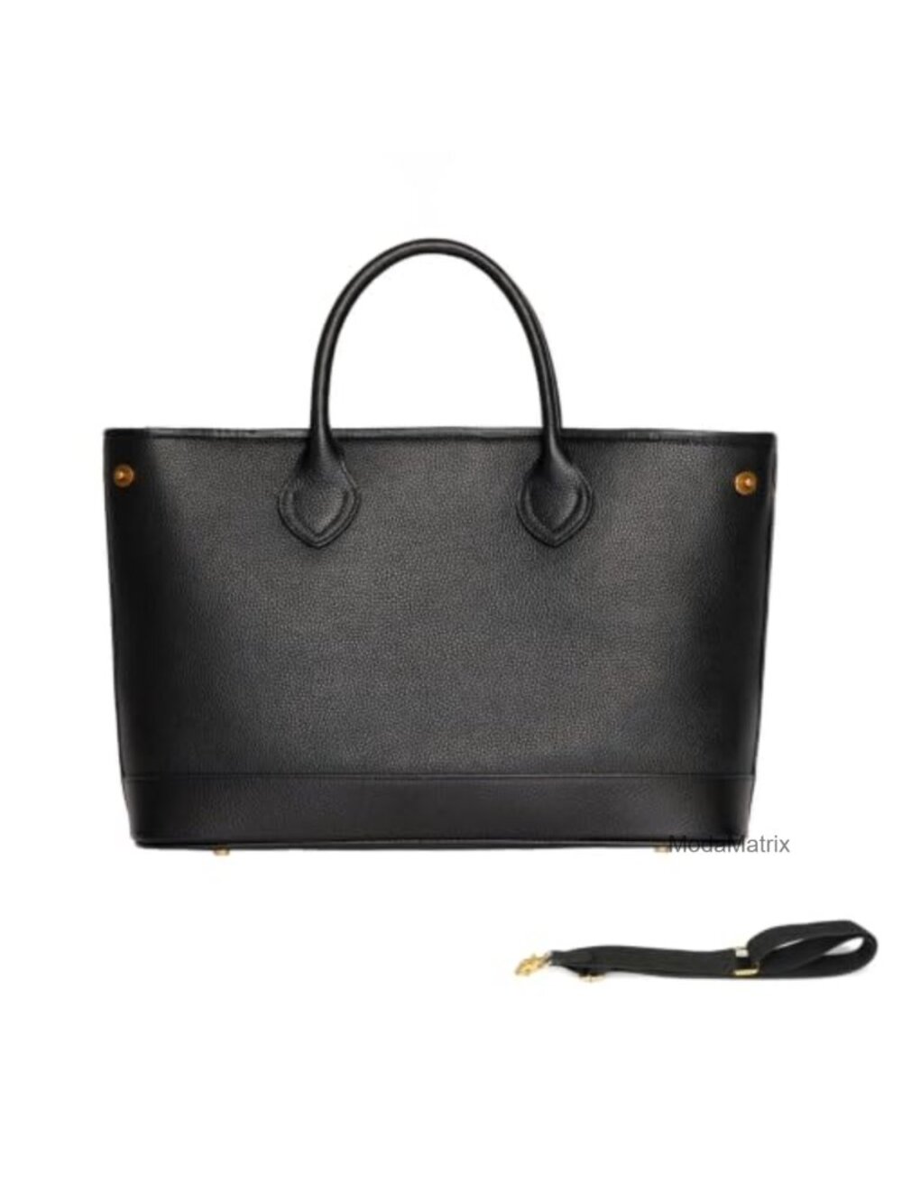 Pebbled Cowhide Leather Tote Bag Business Handbag